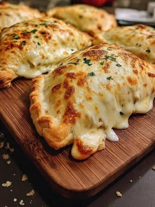 Baked Chicken Alfredo Calzones