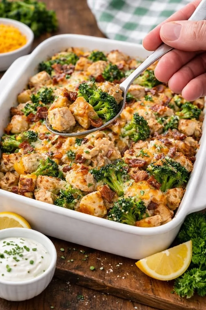 Baked Potato Chicken and Broccoli Casserole