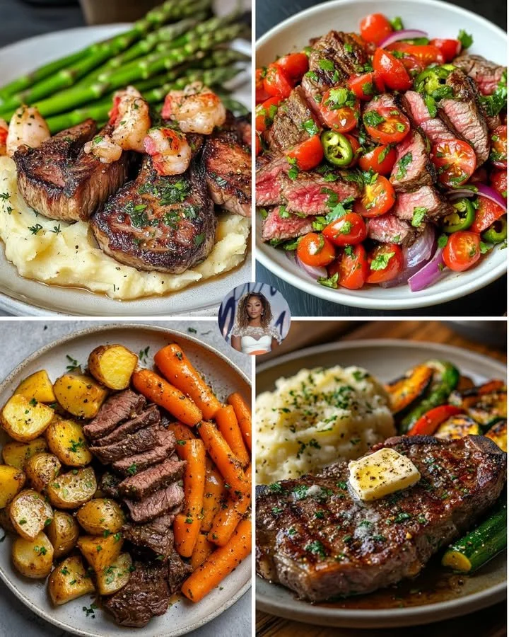 Balsamic Glazed Steak & Roasted Vegetables