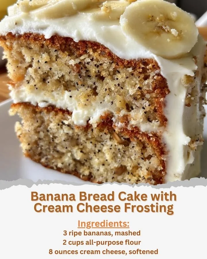 Banana Bread Cake with Cream Cheese Frosting