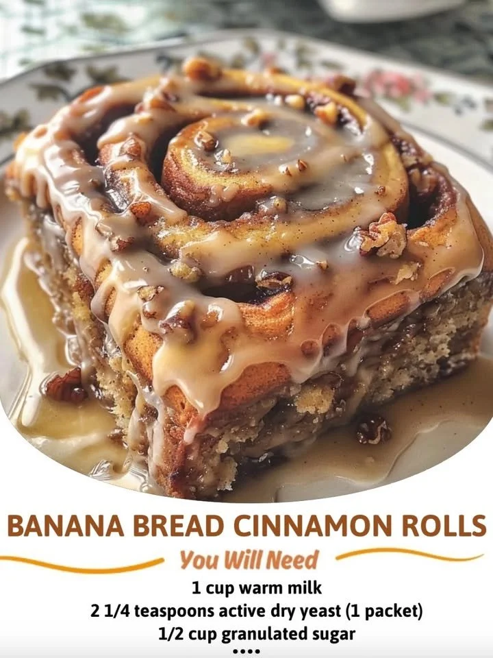 Banana Bread Cinnamon Rolls