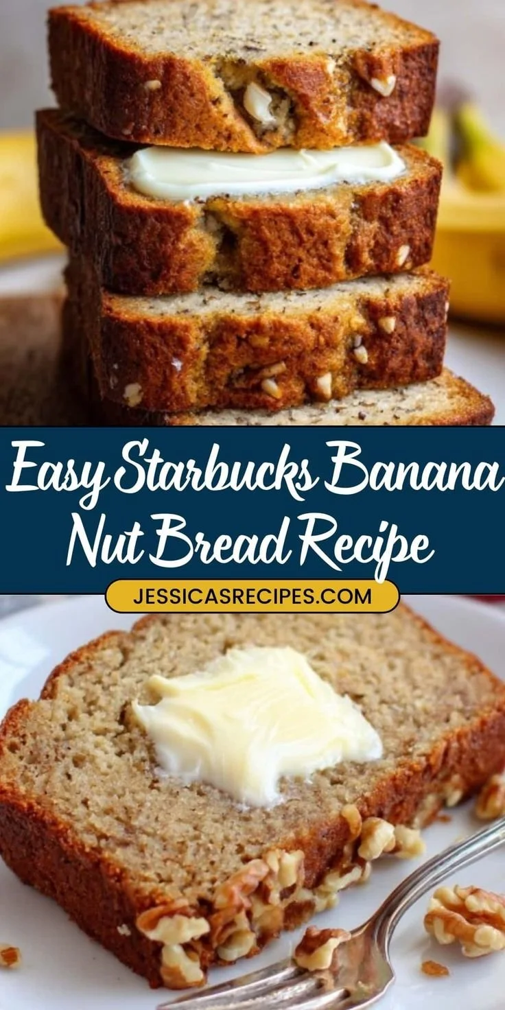 Freshly baked banana nut bread with walnuts on a cooling rack