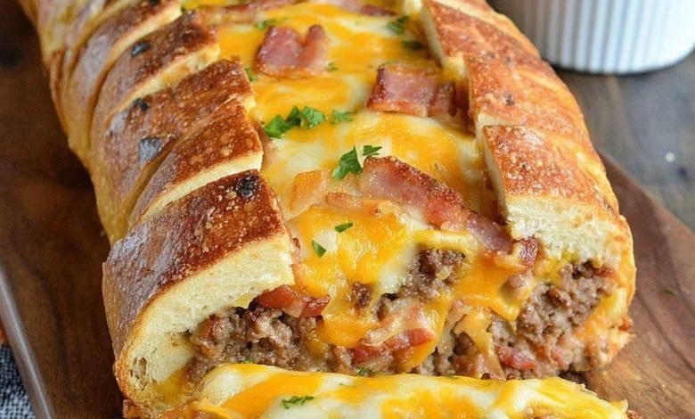 Savory Beef and Bacon Roll-Ups served on a plate