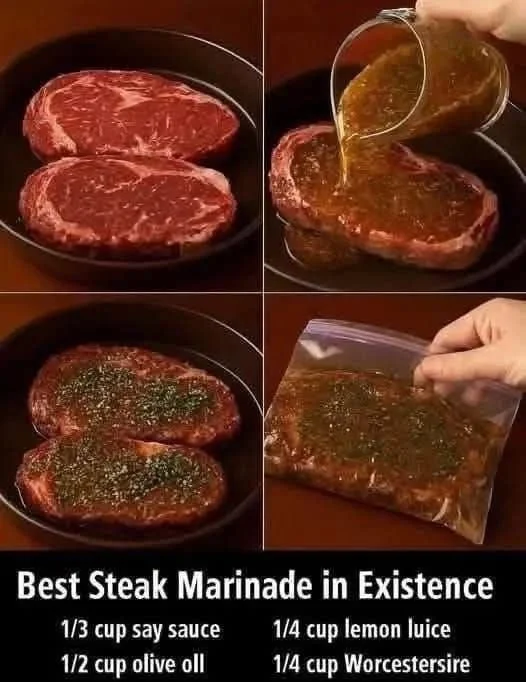 Delicious steak marinated with the best marinade recipe for grilling