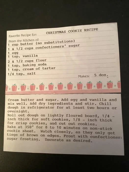 Delicious sugar cookies baked from the best sugar cookie recipe.