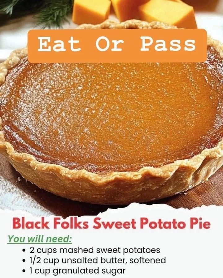 Delicious slice of Black Folks Sweet Potato Pie on a plate