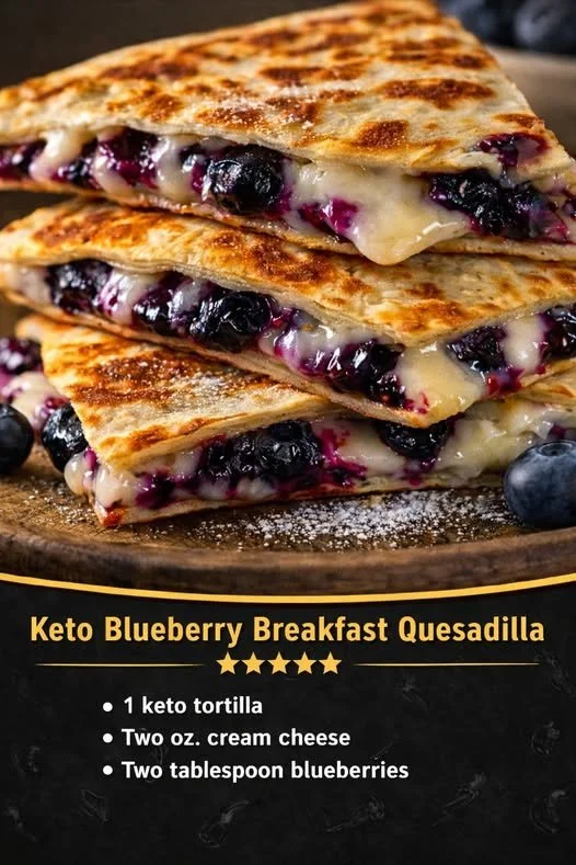 Blueberry Breakfast Quesadilla