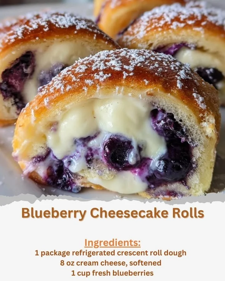 Blueberry Cheesecake Rolls