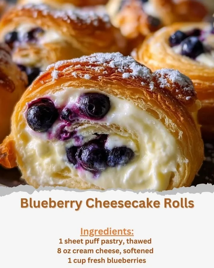 Blueberry Cheesecake Rolls
