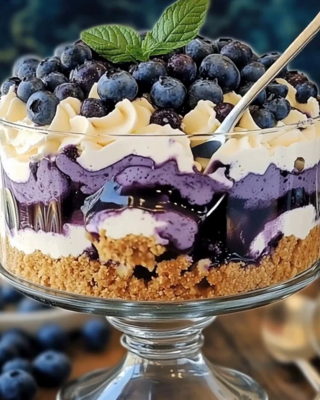 Blueberry Cheesecake Trifle