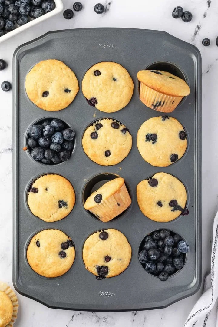 Blueberry Muffins with Pancake Mix