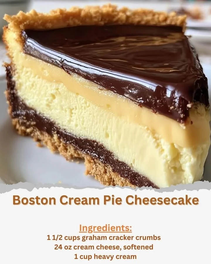 Boston Cream Pie Cheesecake