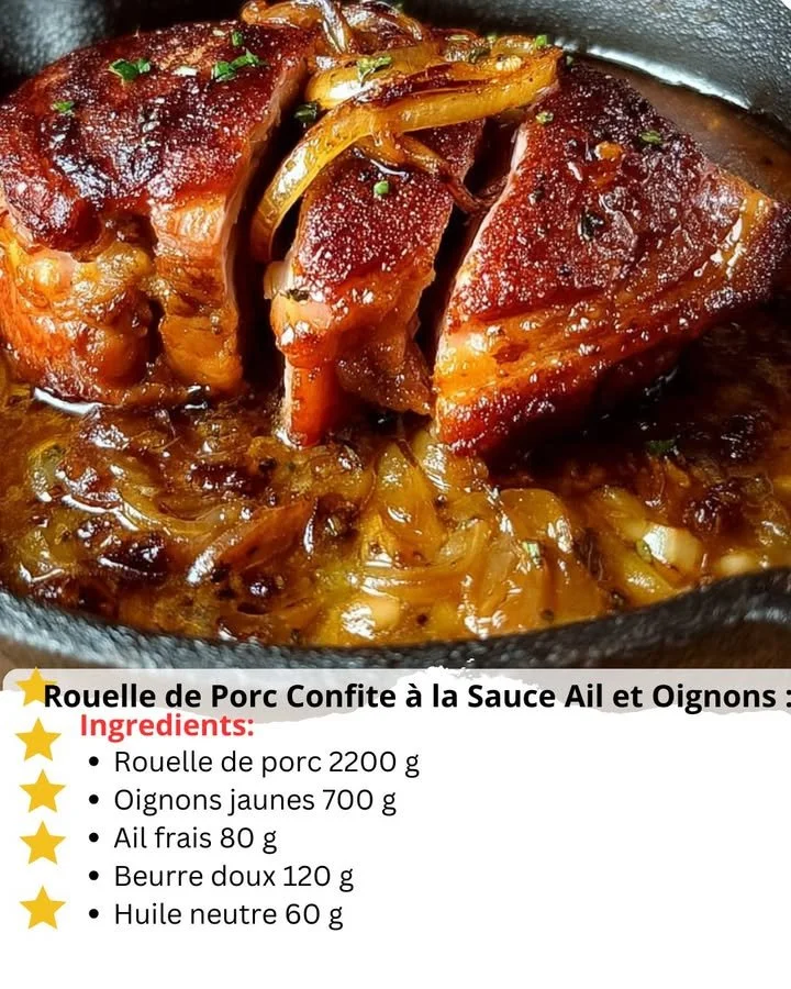 Braised pork knuckle served with garlic and onion sauce in a rustic setting