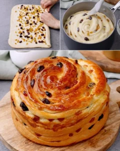 Freshly baked brioche loaf with a golden crust and soft interior.