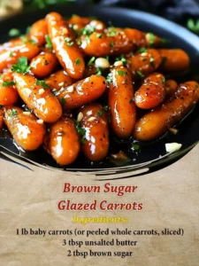 Bowl of brown sugar glazed carrots cooked to perfection