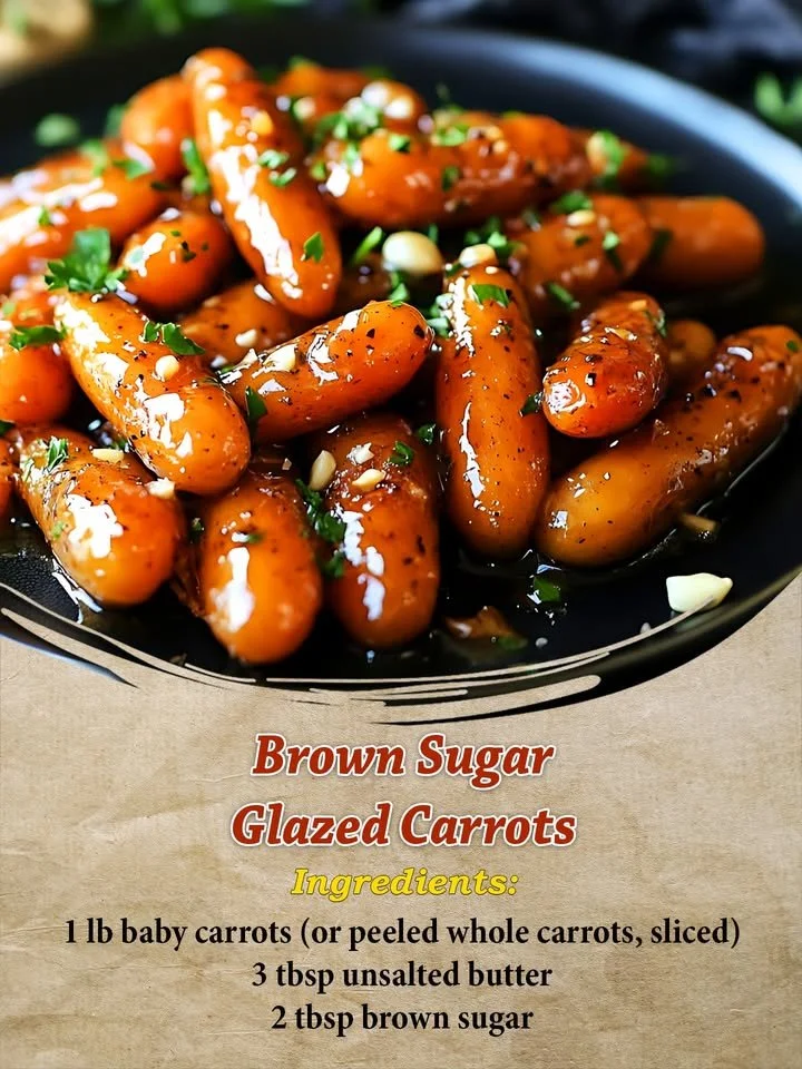 Bowl of brown sugar glazed carrots cooked to perfection