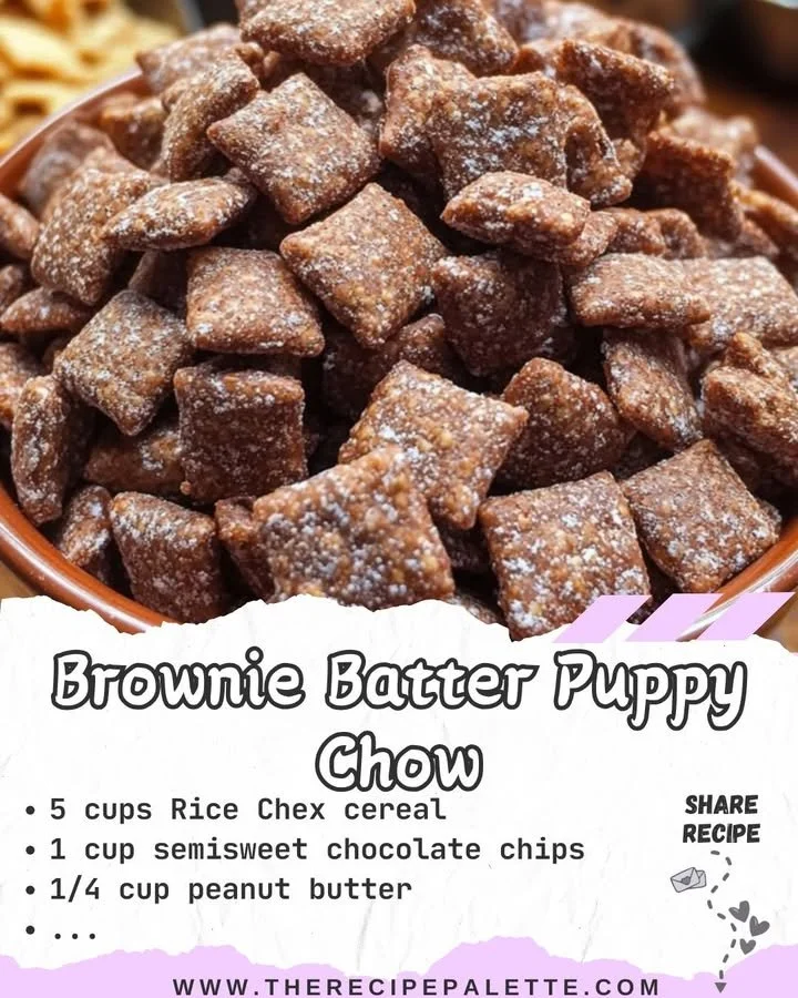 Brownie Batter Puppy Chow