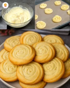 Delicious butter cookies on a plate, perfect for any occasion.