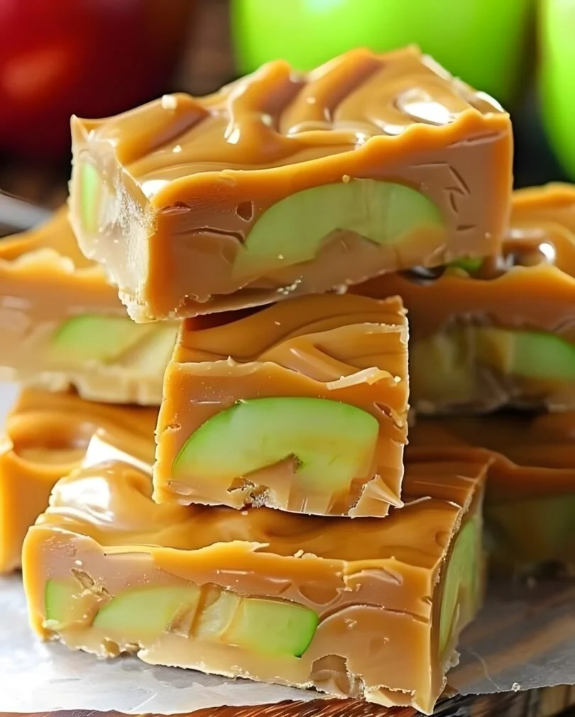 Creamy caramel apple fudge with rich caramel and apple flavor