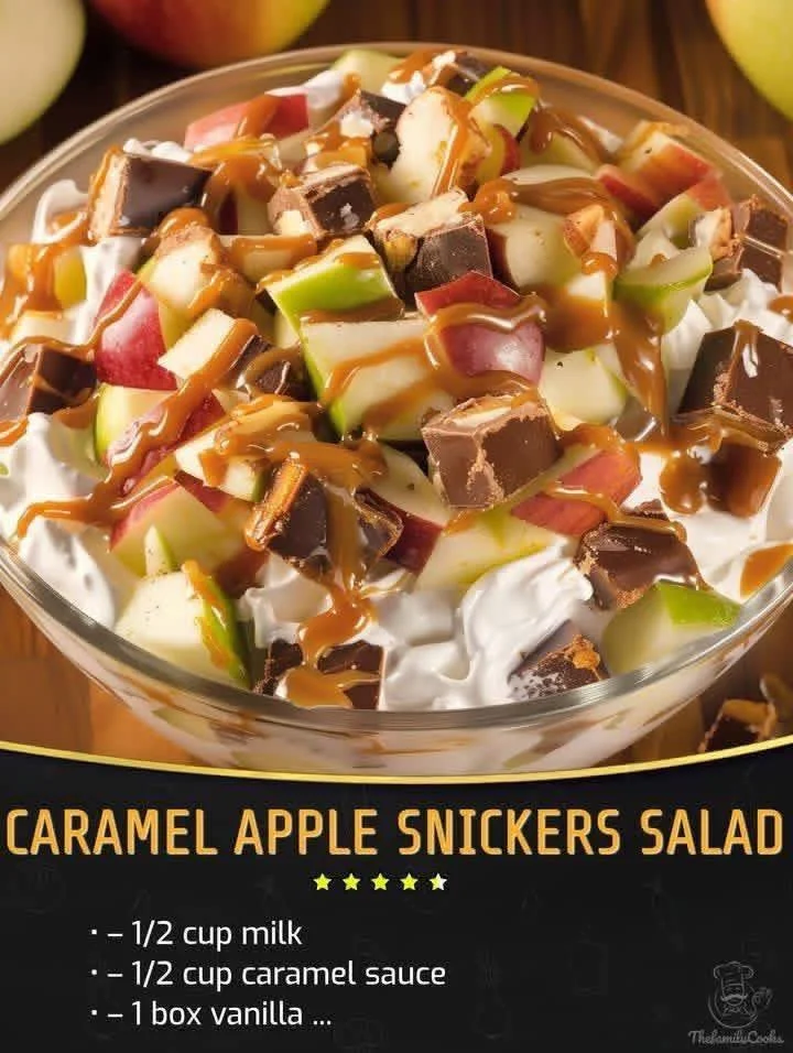 Delicious Caramel Apple Snickers bars with caramel and apple flavor
