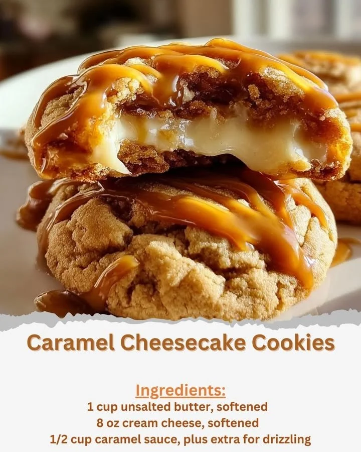 Caramel Cheesecake Cookies