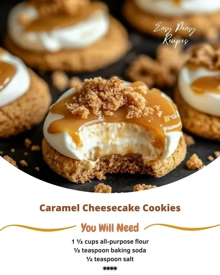 Caramel Cheesecake Cookies