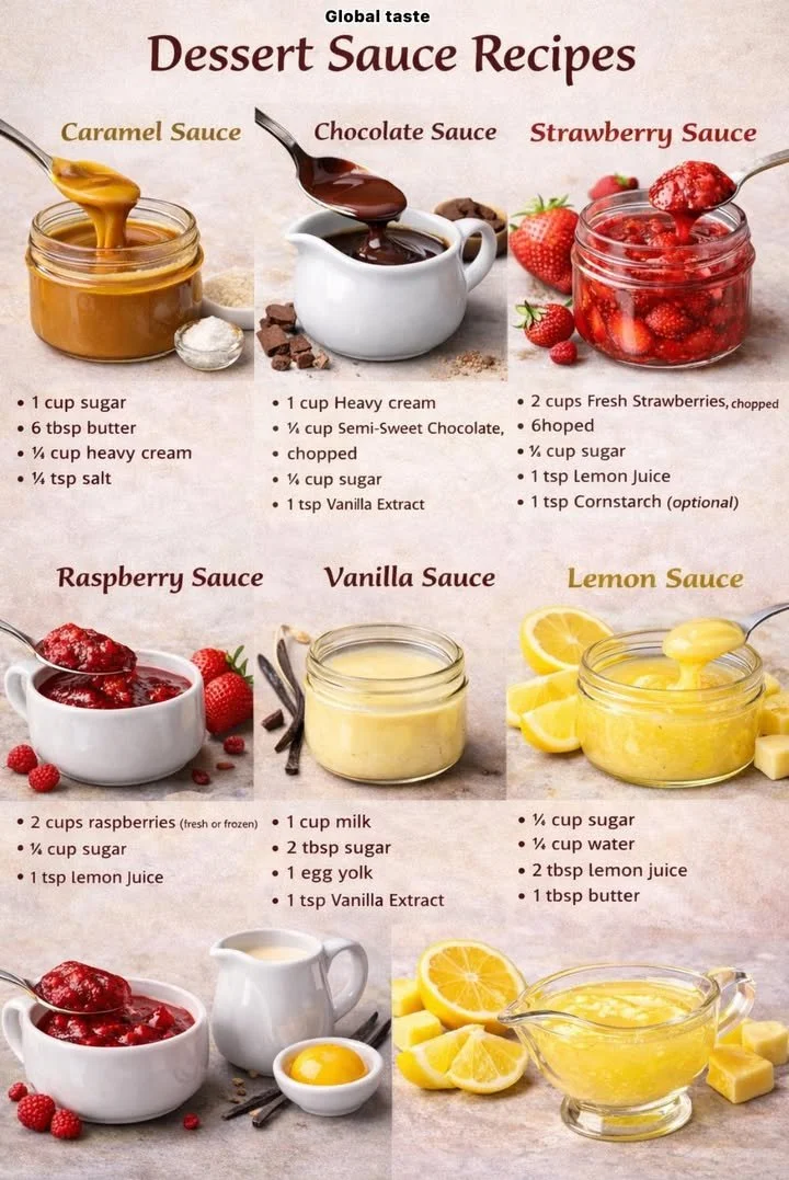 Homemade caramel sauce in a glass jar with a drizzle on top.