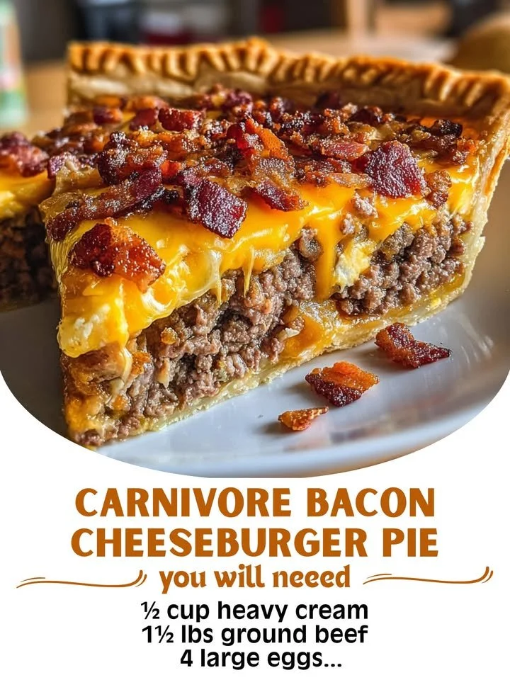 Carnivore Bacon Cheeseburger Pie