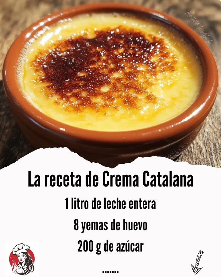 Delicious Catalan Cream dessert topped with caramelized sugar