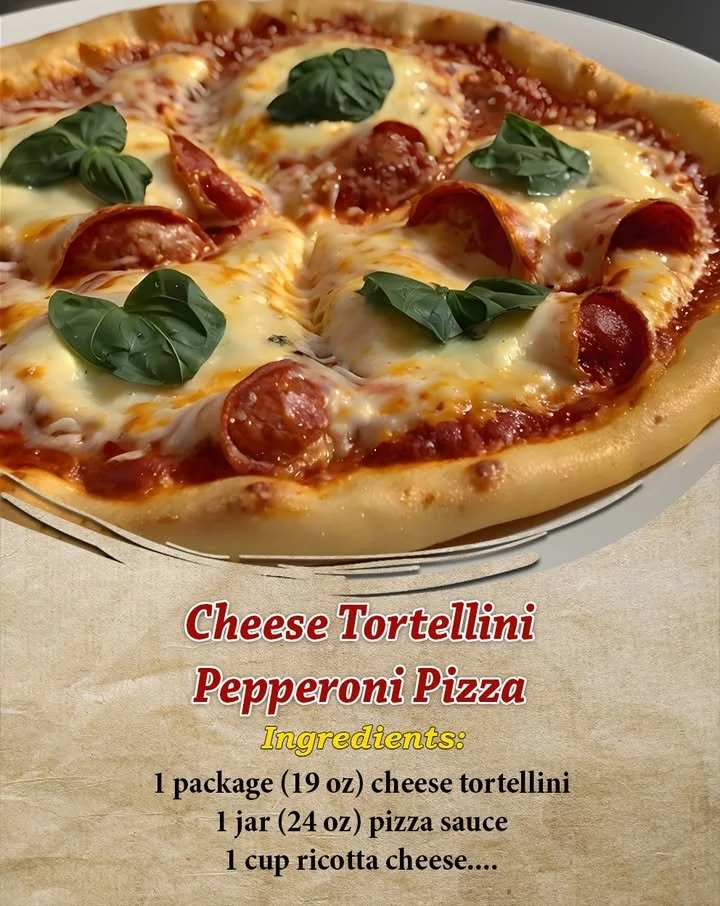 Cheese Tortellini Pepperoni Pizza