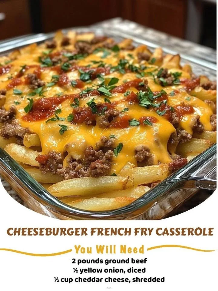 Cheeseburger French Fry Casserole