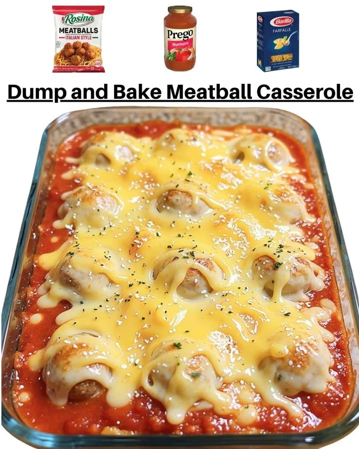 Cheesy Baked Meatball Casserole