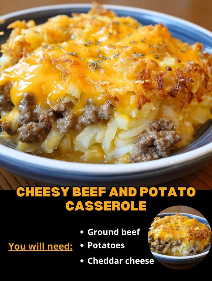 Cheesy Beef and Potato Casserole