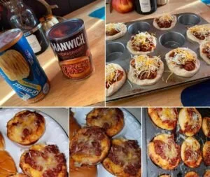 Cheesy Biscuit-Topped Sloppy Joe Casserole in a baking dish