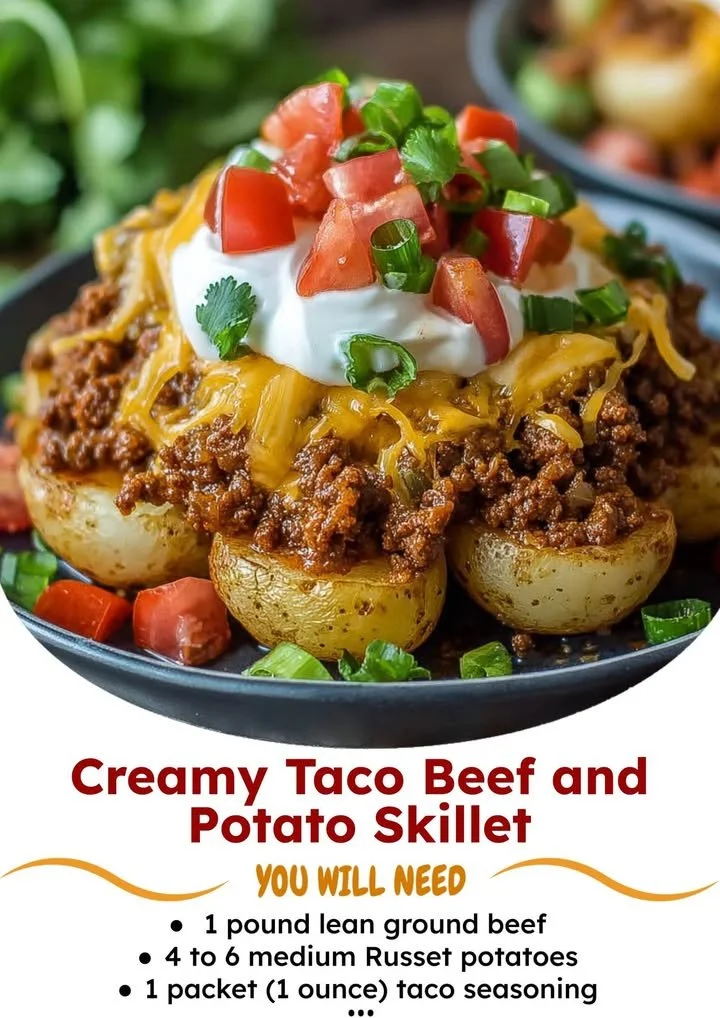 Cheesy taco potatoes served in a bowl, topped with cheese and salsa