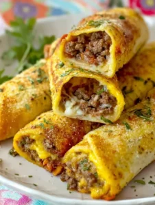 Cheesy taco sticks served as a tasty snack or appetizer