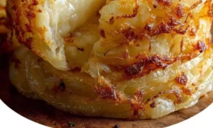 Cheesy Vidalia Onions dish with melted cheese and caramelized texture