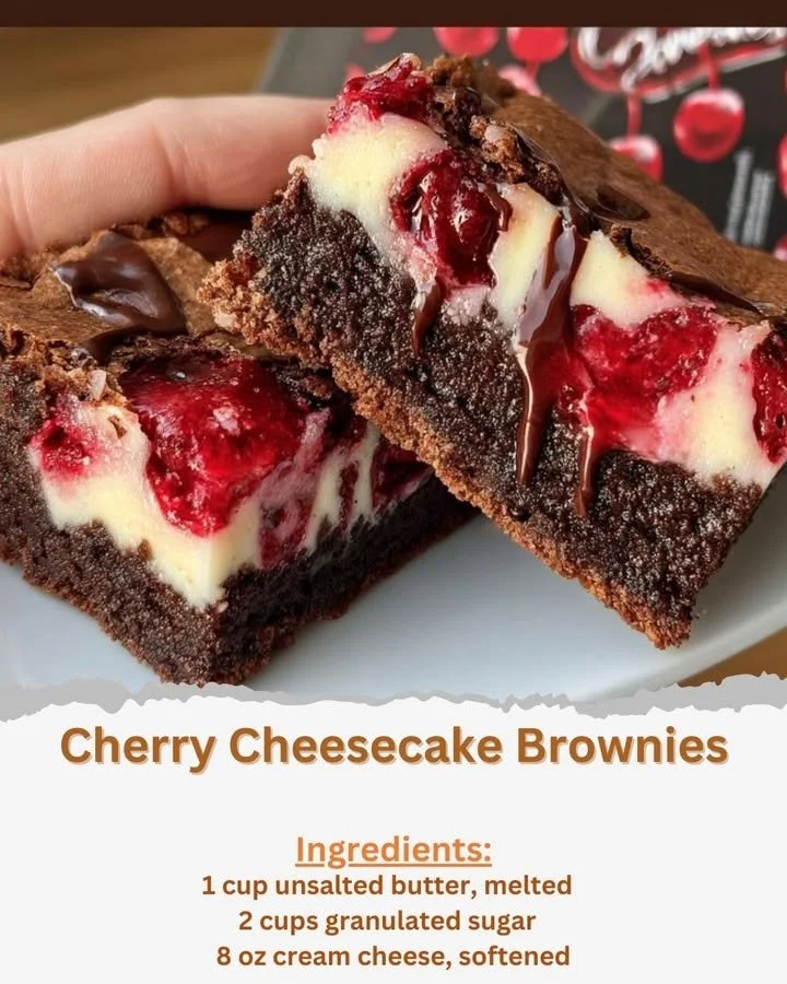 Cherry Cheesecake Brownies