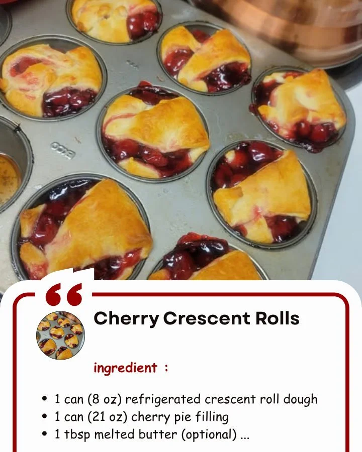 Cherry Crescent Rolls