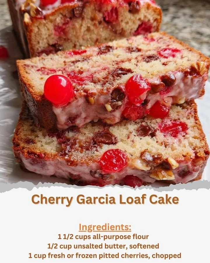 Cherry Garcia Loaf Cake