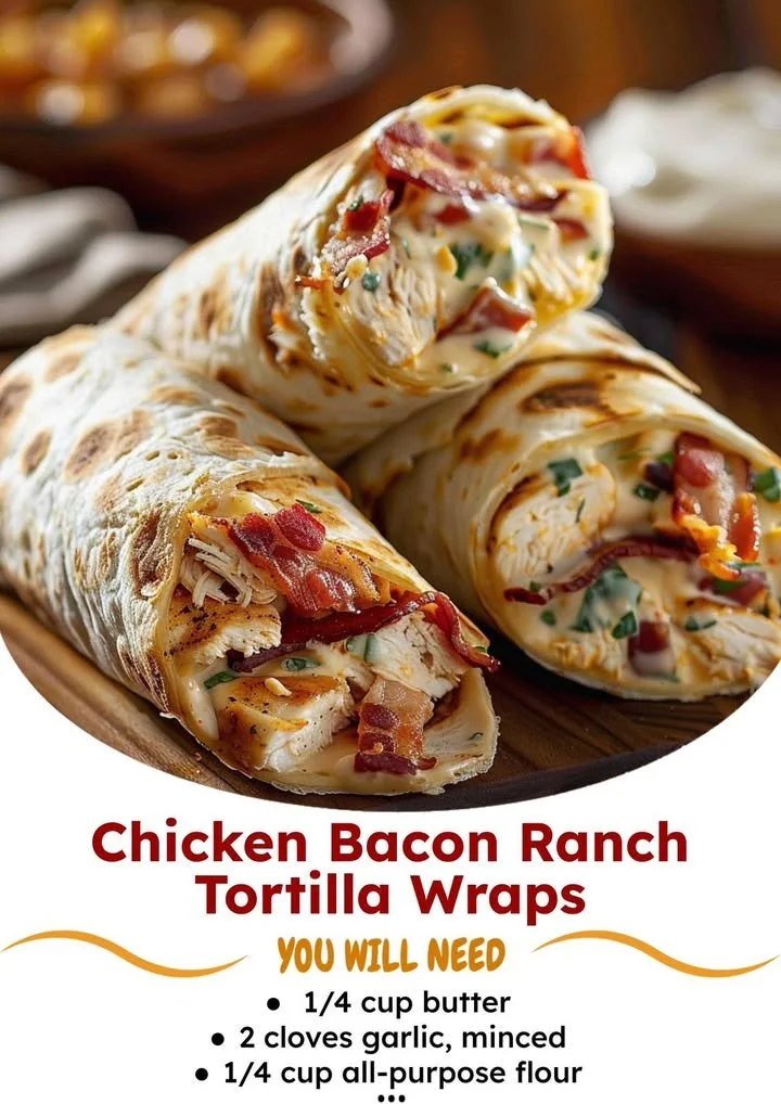 Chicken Bacon Ranch Tortilla Wraps
