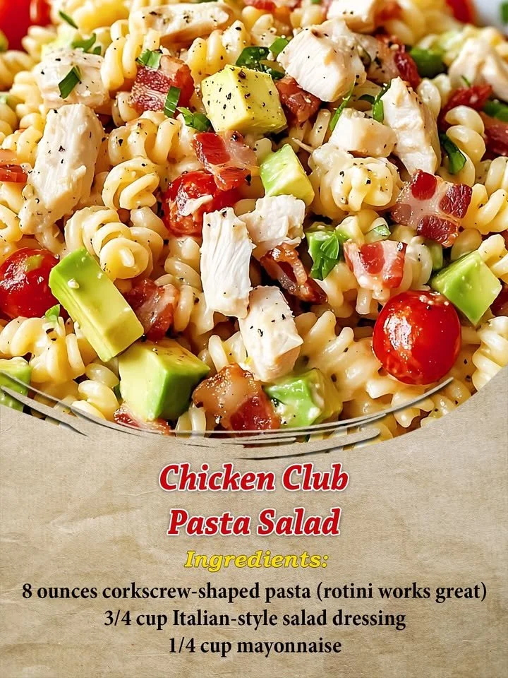 Chicken Club Pasta Salad