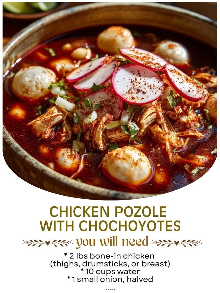 Chicken Pozole with Chochoyotes