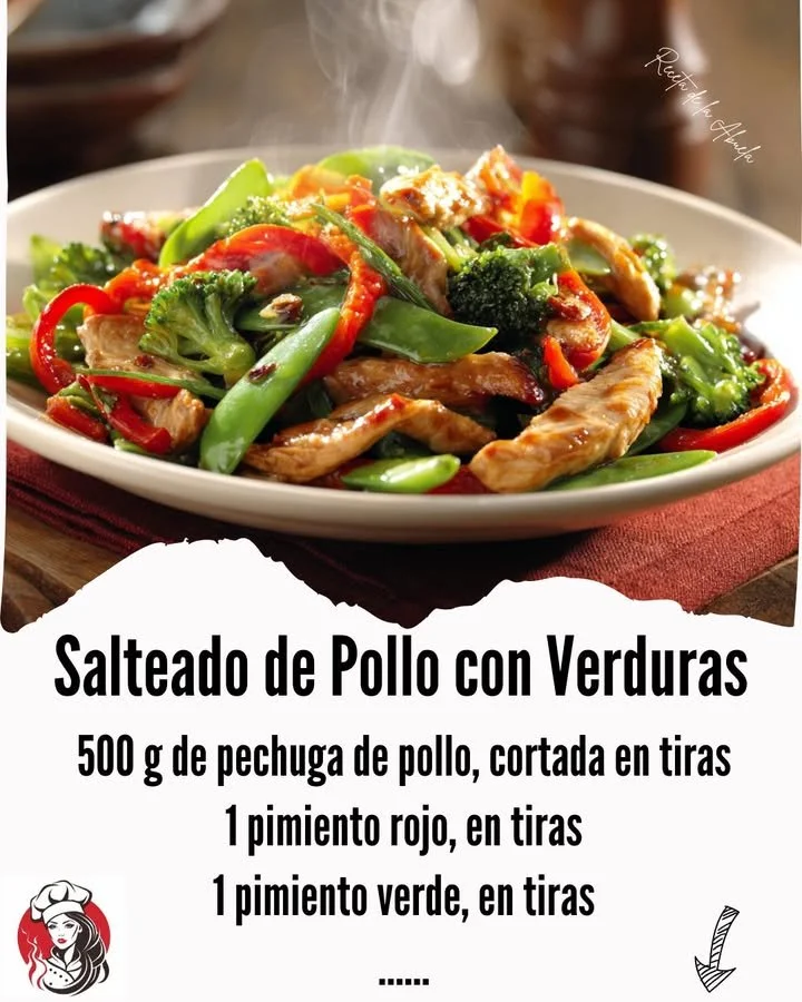 Delicious chicken stir-fry with fresh vegetables served in a colorful bowl.