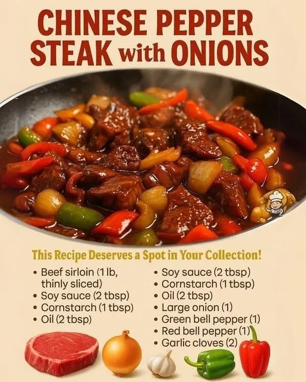 Chinese Pepper Steak with Onions