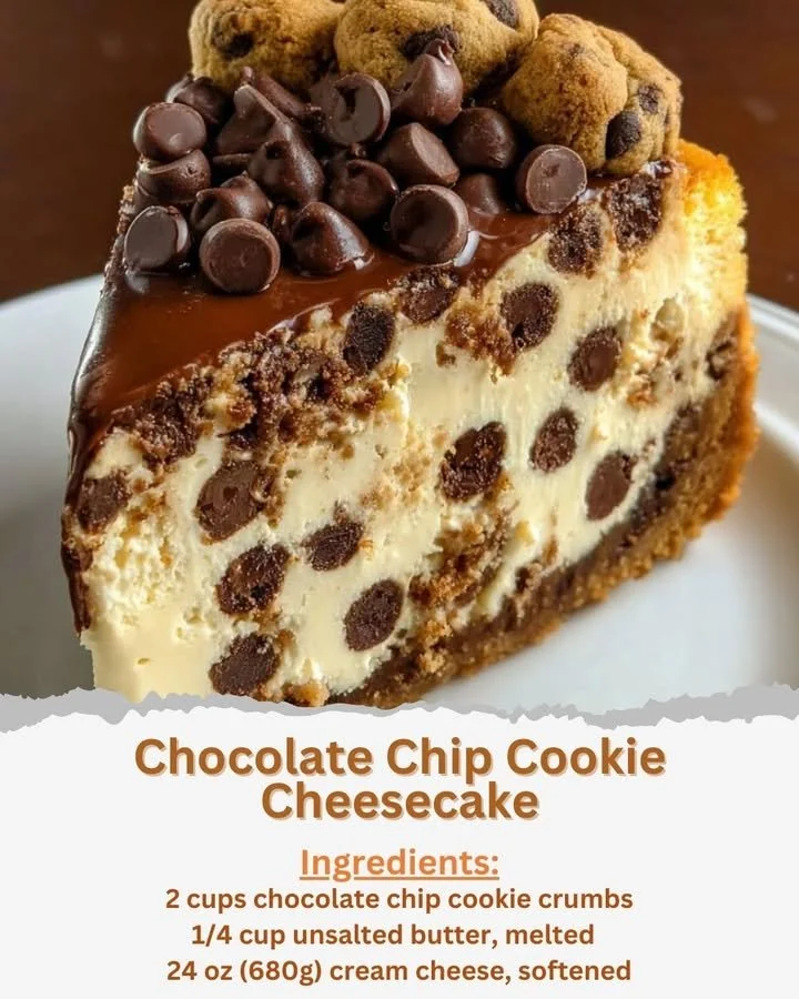 Chocolate Chip Cookie Cheesecake