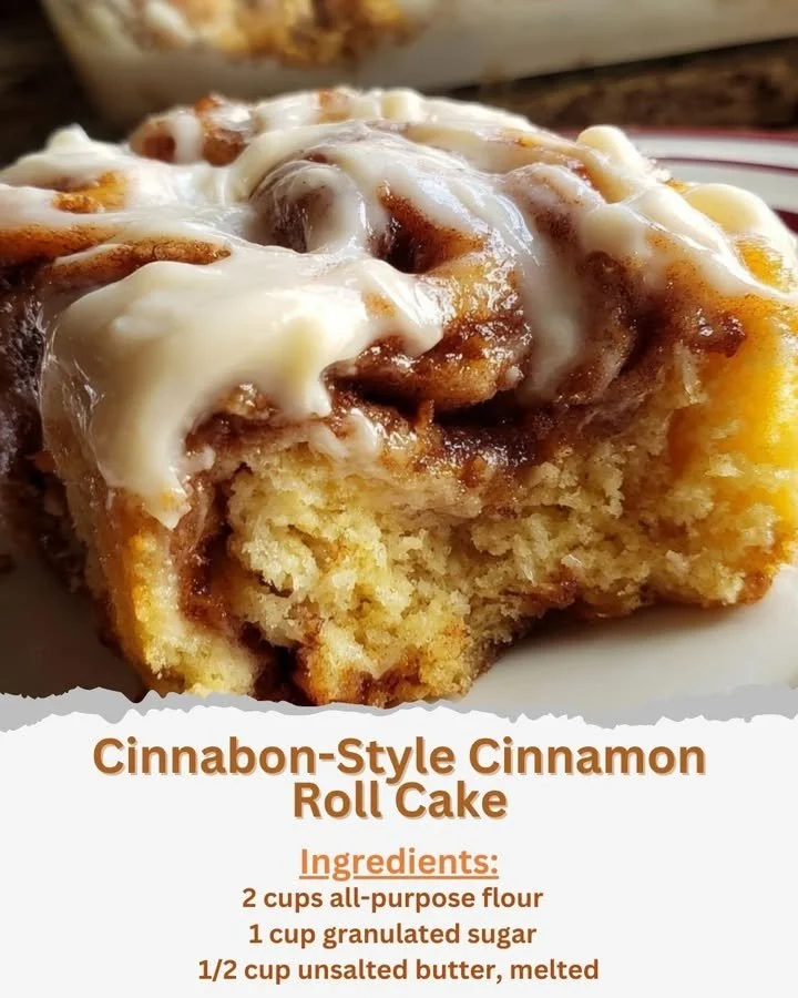 Cinnabon-Style Cinnamon Roll Cake