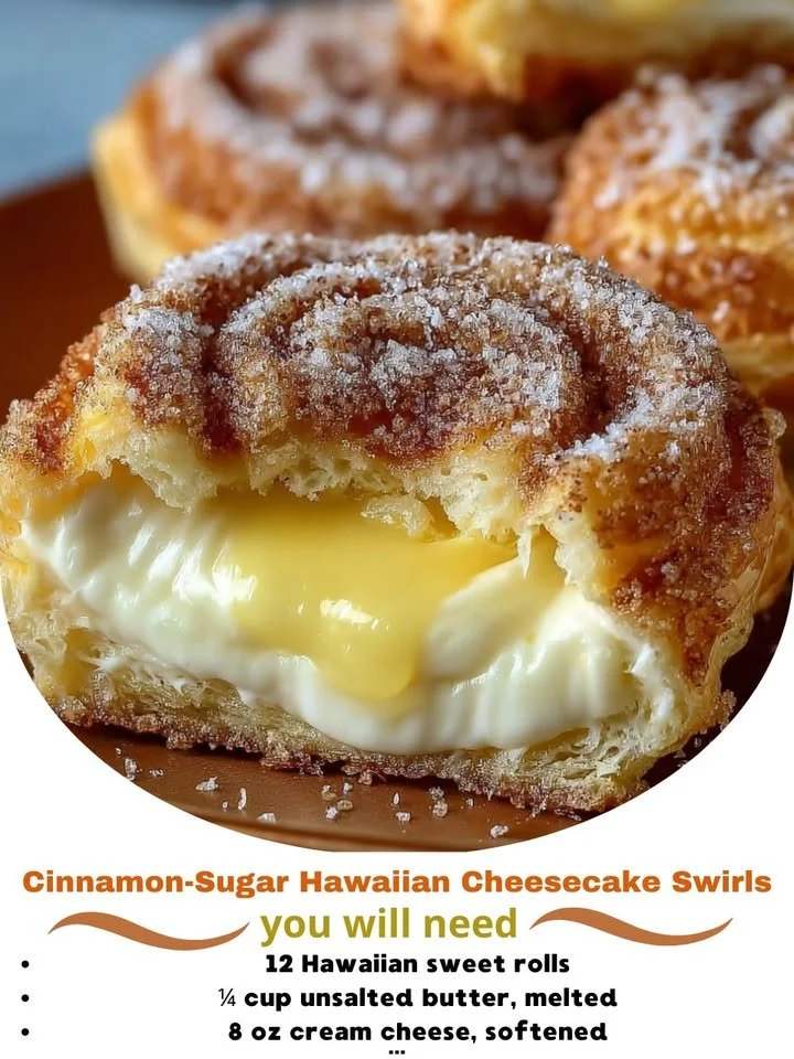 Cinnamon-Sugar Hawaiian Cheesecake Swirls