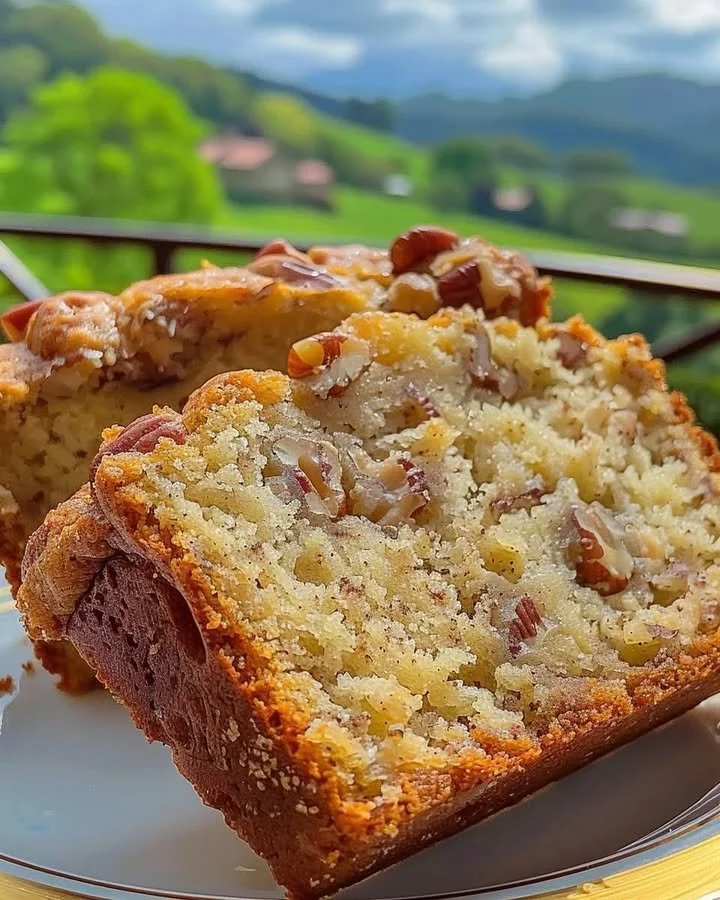 Delicious Cinnamon Sweet Alabama Pecan Bread fresh from the oven