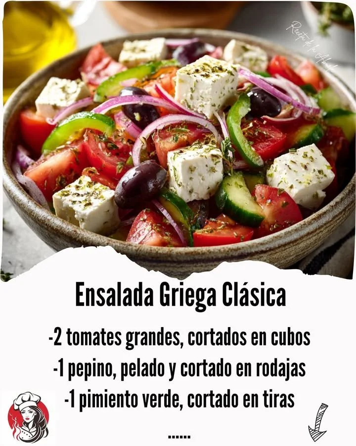 Classic Greek salad with fresh vegetables, feta cheese, and olives in a bowl.